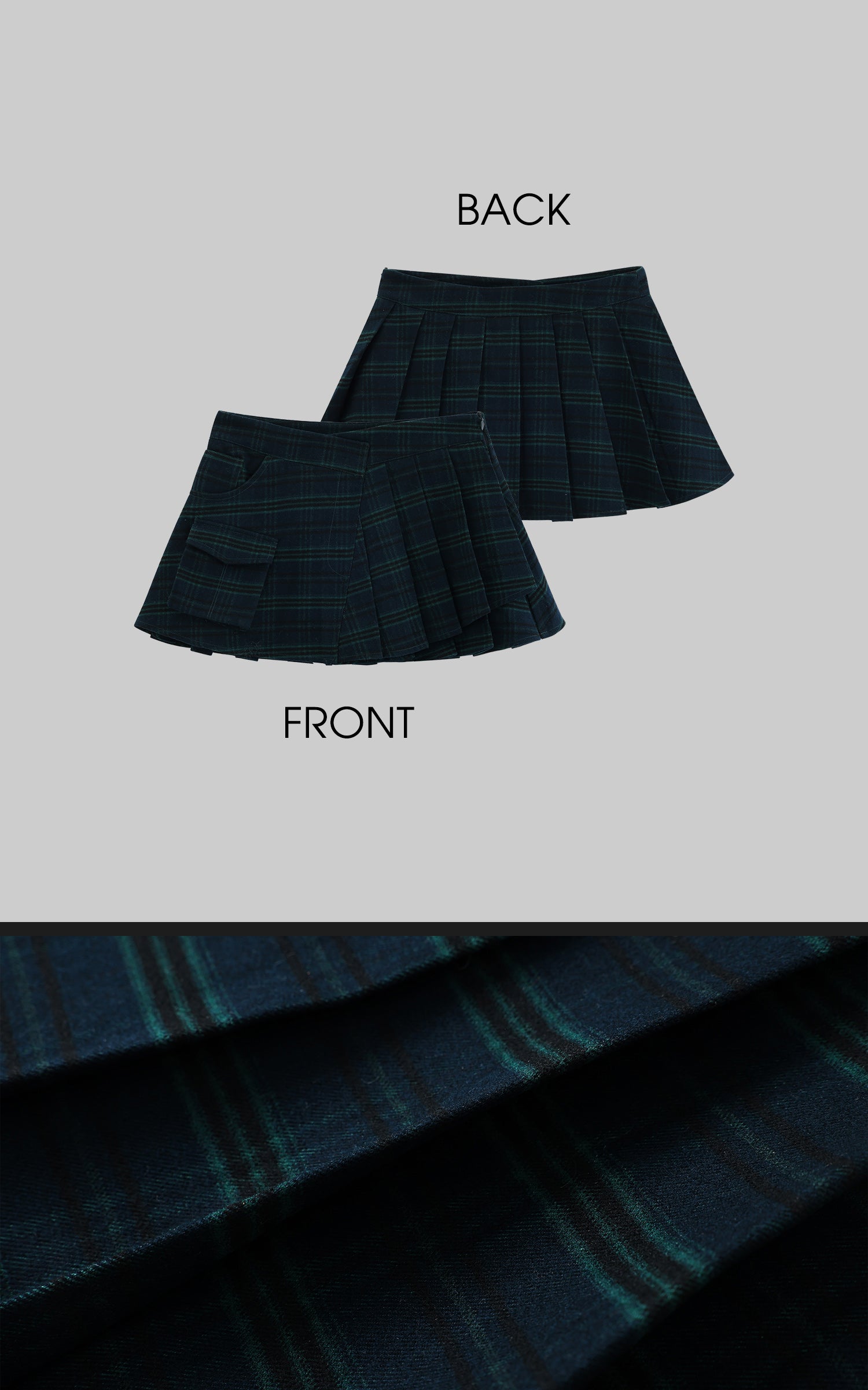 WARDEN EDGE Plaid Mini Skirt