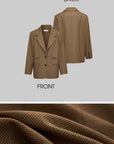 IAMXIAA Oversized Checked Blazer Jacket