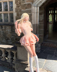 Rase le sol Puff Sleeve Corset Mini Dress - PINKPARKS