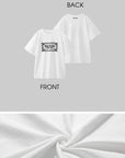 Rase le sol Lace-Inspired Graphic Oversized Tee - PINKPARKS