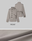 IAMXIAA Belted Short Trench Coat