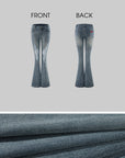 Rase le sol Distressed Low-Rise Flared Denim Pants