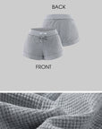 WARDEN EDGE Waffle Crop Tee & Drawstring Shorts Set