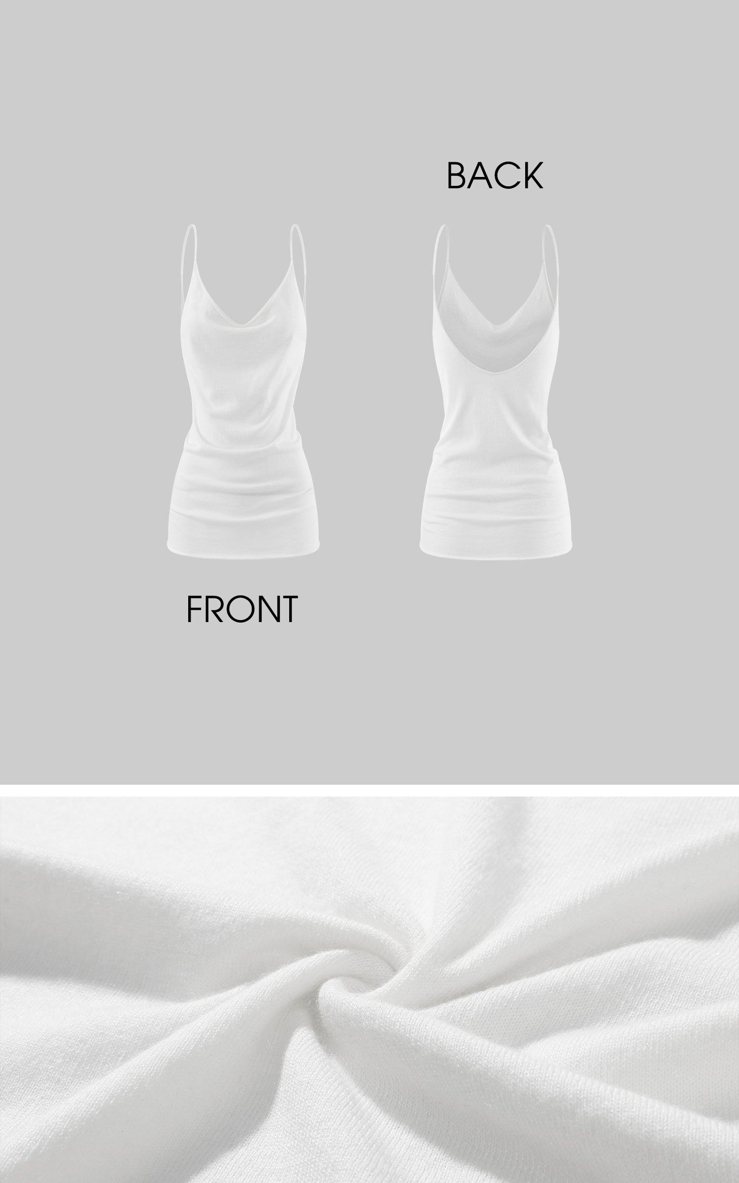 0122stepll Draped Cowl Cami Top