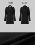 IAMXIAA Structured Waist-Belted Tailored Longline Blazer Coat
