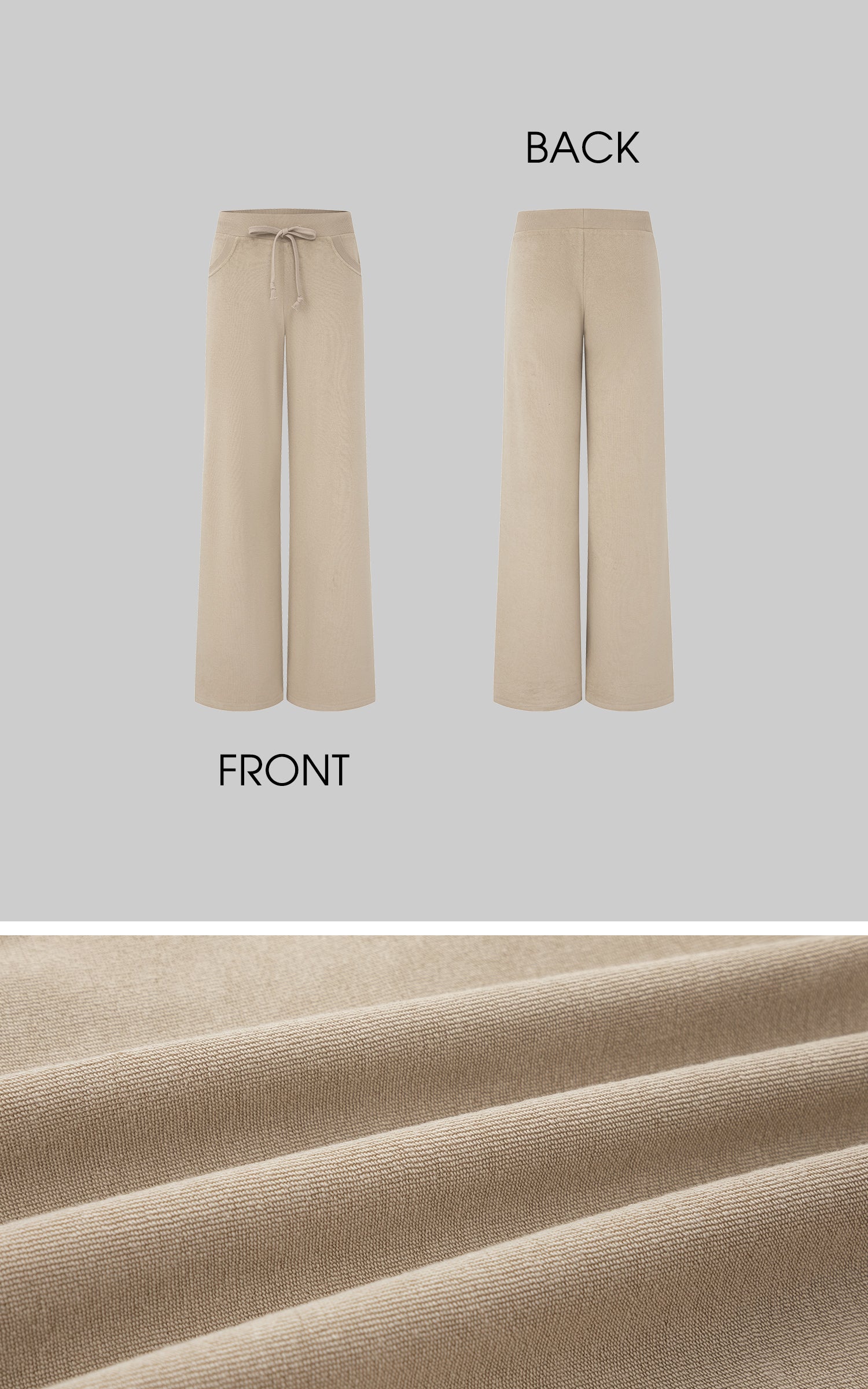 IAMXIAA Velour Zip Hoodie and Wide-Leg Pants Set