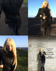 Rase le sol Quilted Asymmetric Down Jacket