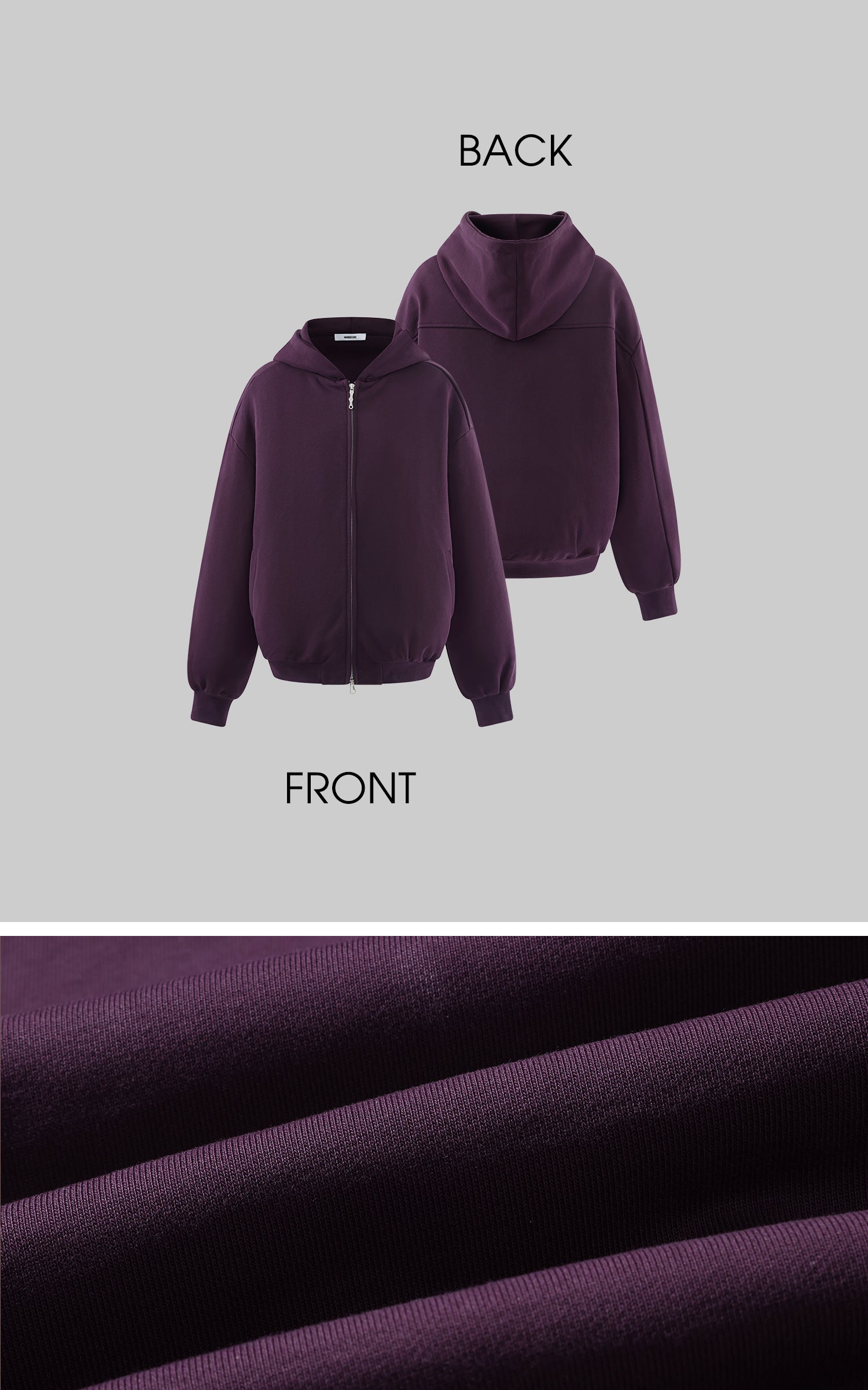 WARDEN EDGE 후드 집업 자켓, 와이드 팬츠, 슬림 캐미솔 3피스 세트