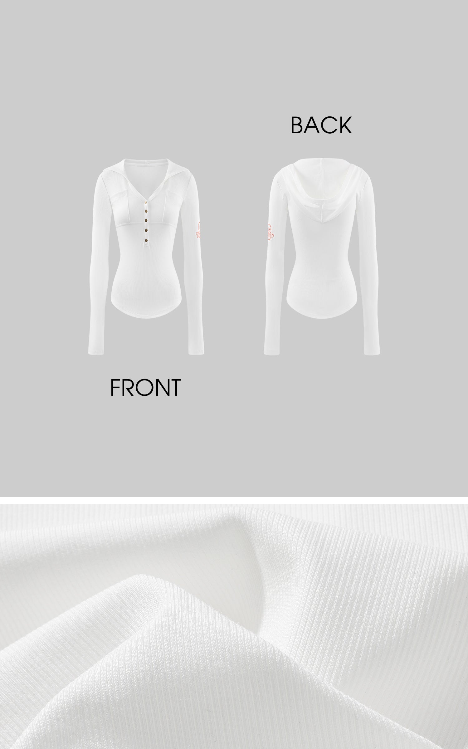 WARDEN EDGE 후드 헨리 슬림핏 긴팔 티셔츠