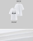 WARDEN EDGE Abstract Record Graphic Oversized Short Sleeve T-Shirt