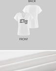 WARDEN EDGE T-shirt à col en V avec slogan