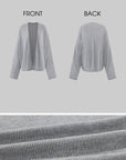 Hydrae Weightless Drape Oversized Sheer Knit Cardigan