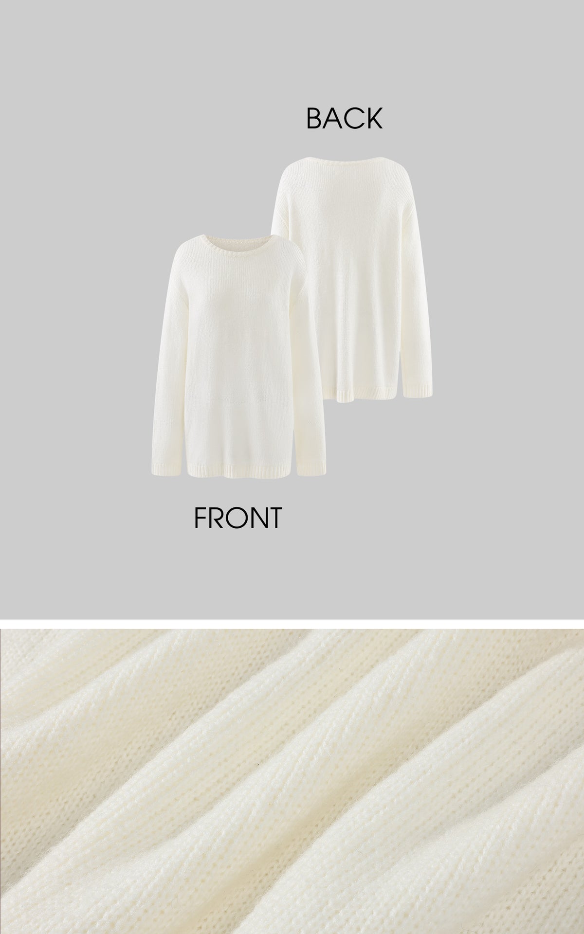 0122stepll Oversized Sweater &amp; Sculpted Hem Midi Skirt Set