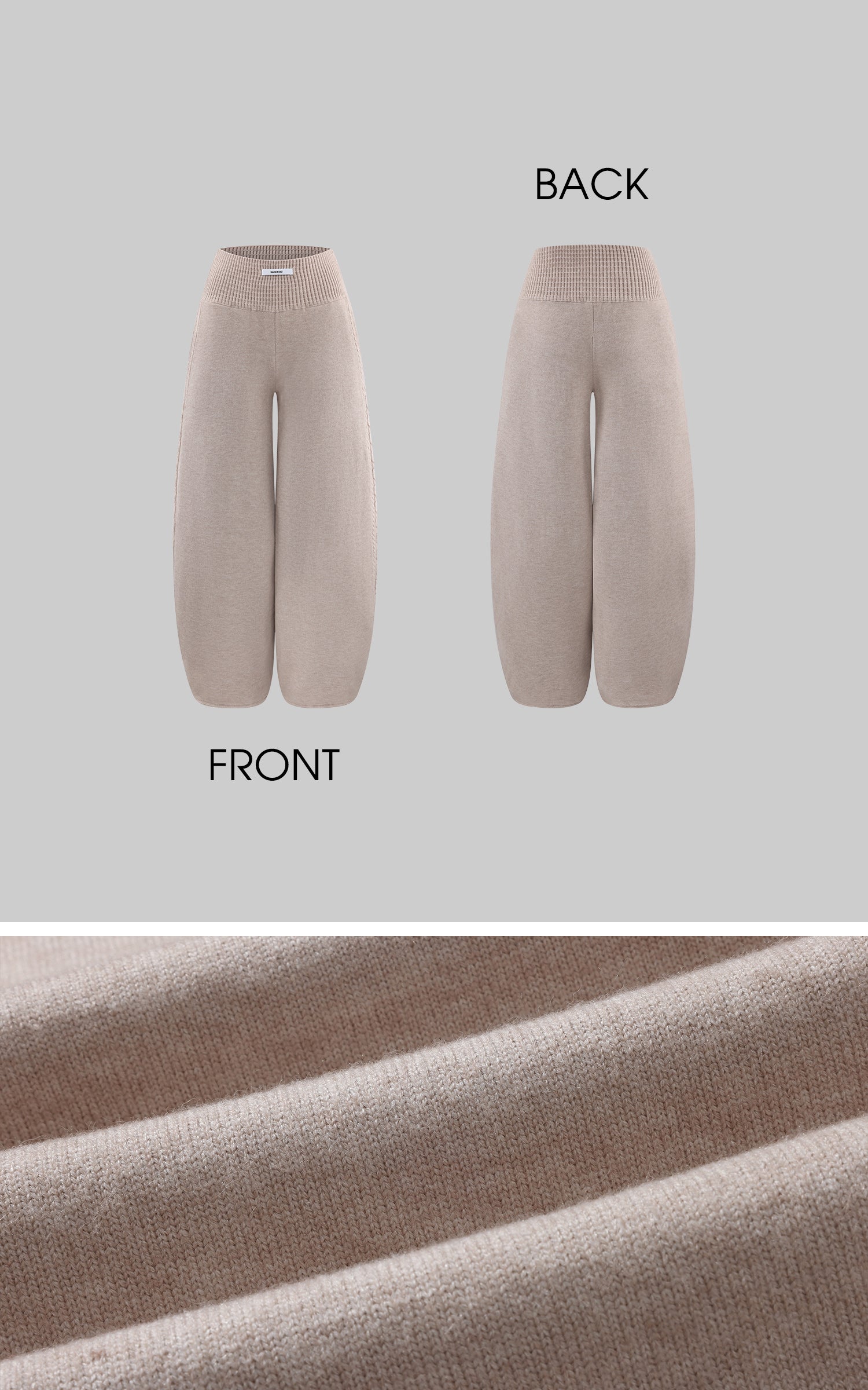 WARDEN EDGE Knit Cardigan Tank and Wide Leg Pants Set