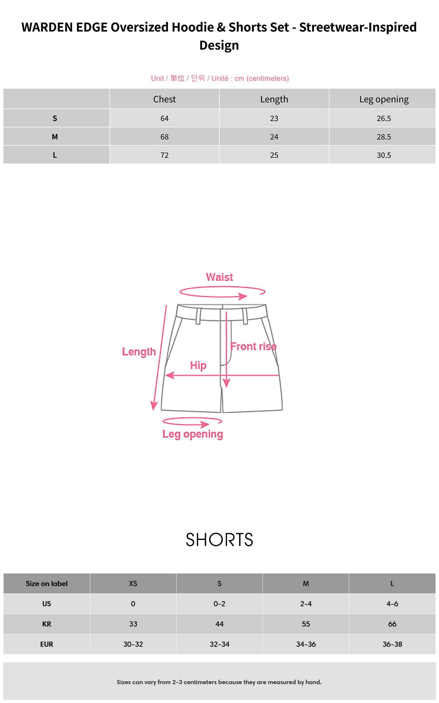 WARDEN EDGE オーバーサイズニットフーディー＆ショーツセット