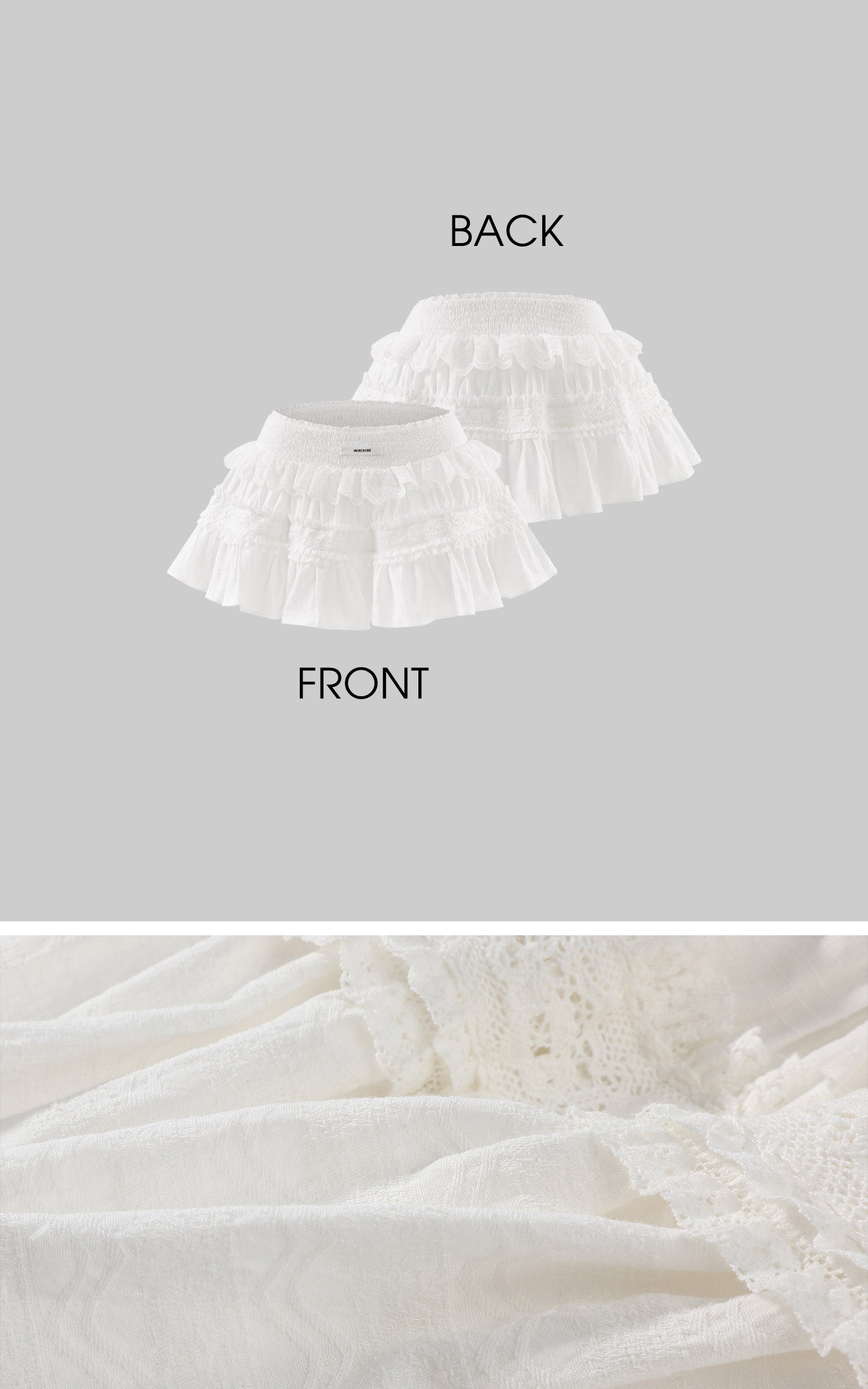 WARDEN EDGE Off Duty Graphic Sweatshirt &amp; Lace Ruffle Mini Skirt Set