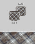 ROVENTE Sequin Plaid Mini Skirt - PINKPARKS