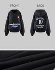 WARDEN EDGE Goodwrench Racing Oversized Graphic Zip Hoodie & Relaxed Shorts Set