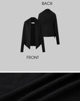 IAMXIAA Draped Tie-Front Long Sleeve Cardigan