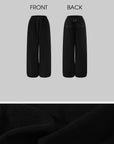 0122stepll Oversized Drawstring Wide-Leg Adjustable Hem Utility Pants