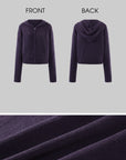 ROVENTE Knit Zip-Up Hoodie & Drawstring Wide-Leg Pants Set