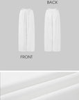Rase le sol Deconstructed Double-Waistband White Cargo Trousers - PINKPARKS