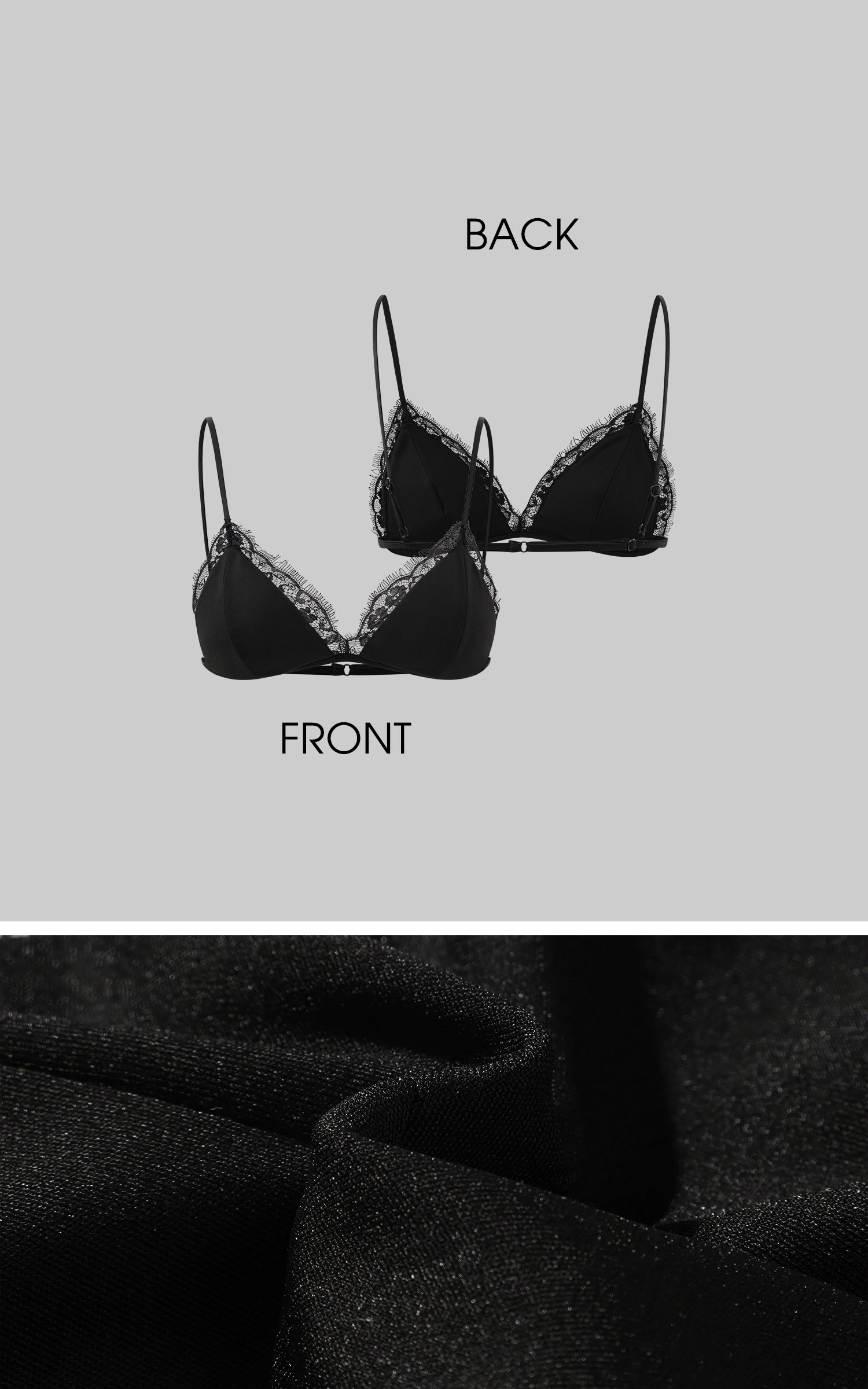 Rase le sol 레이스 트리밍이 돋보이는 골지 딥 V넥 긴팔 티 &amp; 캐미솔 세트