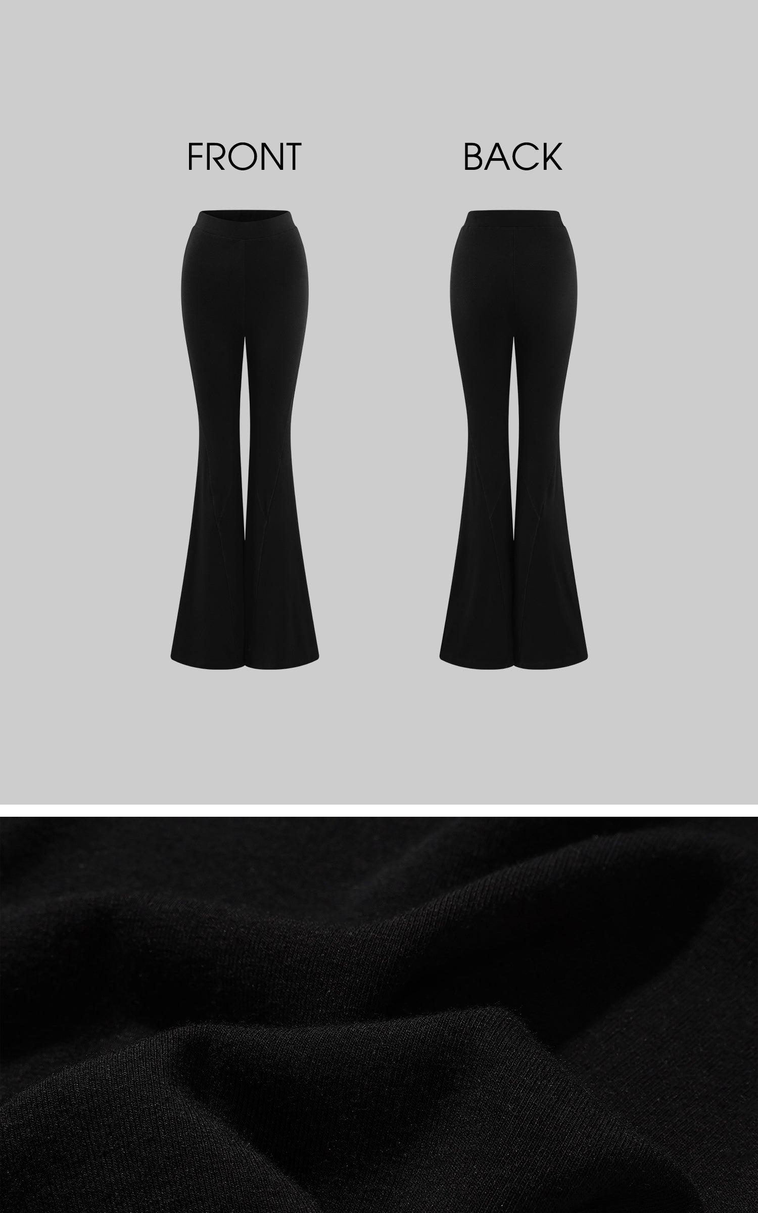 Rase le sol 아티큘레이티드 심이 돋보이는 하이웨이스트 플레어 팬츠