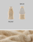 0122stepll Faux Fur Open-Back Halter Top