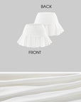 Rase le sol Folded Waist Pleated Mini Skirt