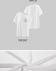 Rase le sol T-shirt graphique à épaules dénudées & Ensemble tricoté rayé Short