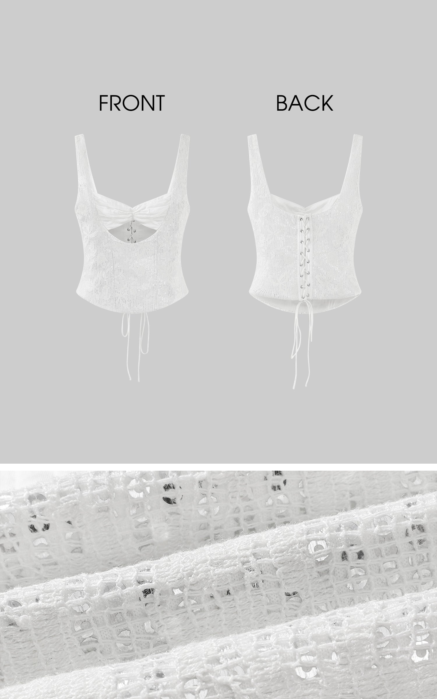 ROVENTE Satin Lace Tank &amp; Mermaid Skirt Set