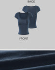 Hydrae スクープネックポケットフィットTシャツ