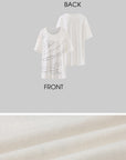 WARDEN EDGE Script Letter Print Oversized T-Shirt