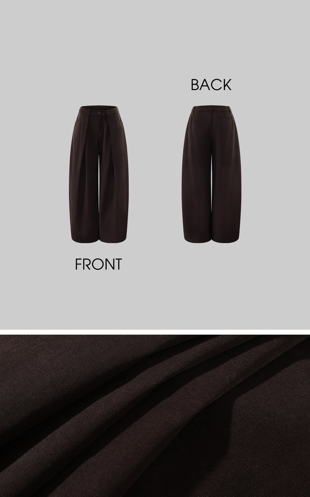 Rase le sol Voluminous Wide-Leg Tailored Pants