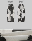 WARDEN EDGE Bleached Cowhide Wide-Leg Jeans