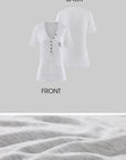 Rase le sol Washed Henley Jersey T-Shirt