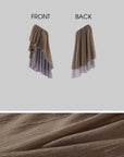 0122stepll Asymmetric Draped One-Shoulder Top