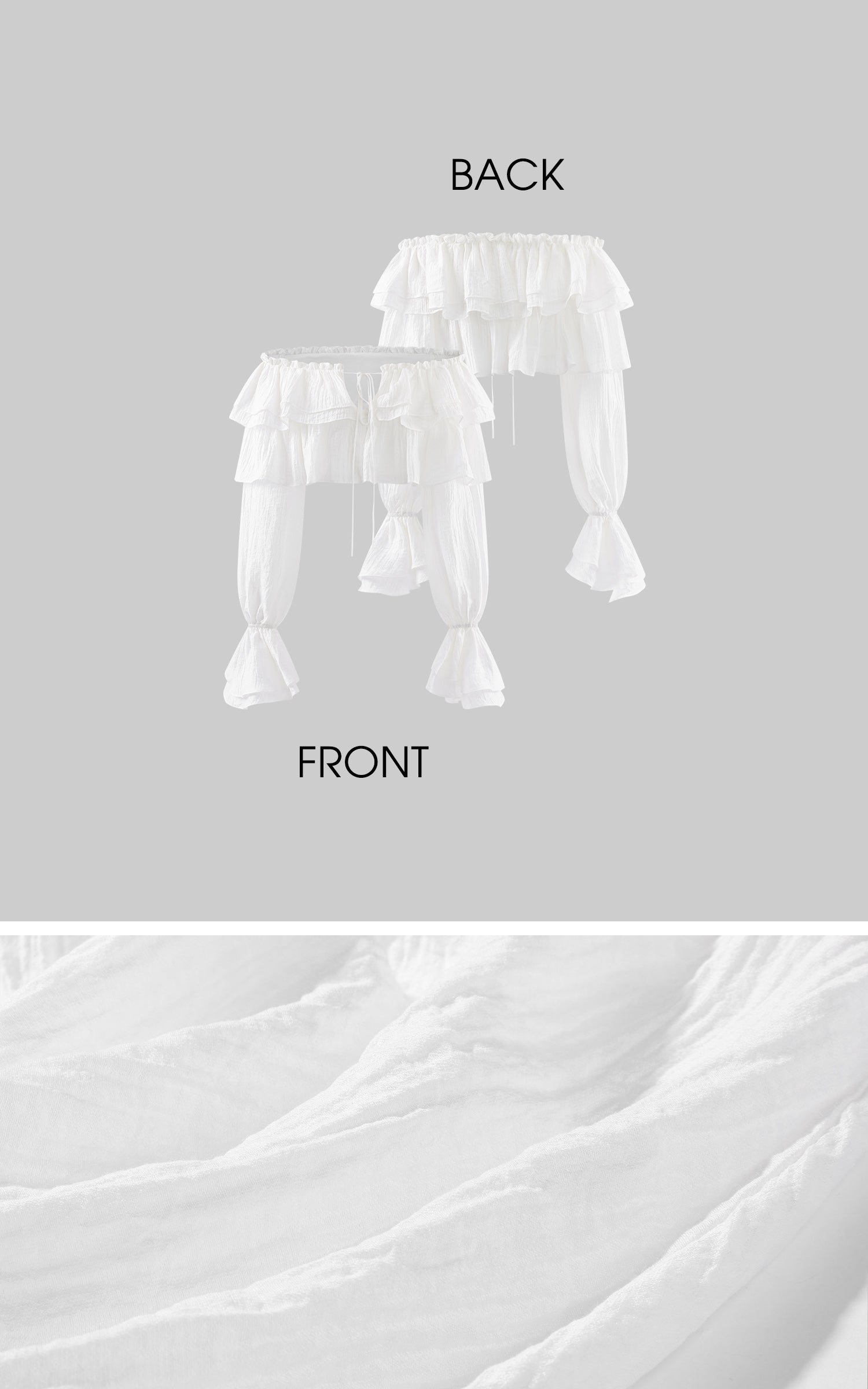ROVENTE Ruffled Off-Shoulder Top &amp; Draped Skirt Set