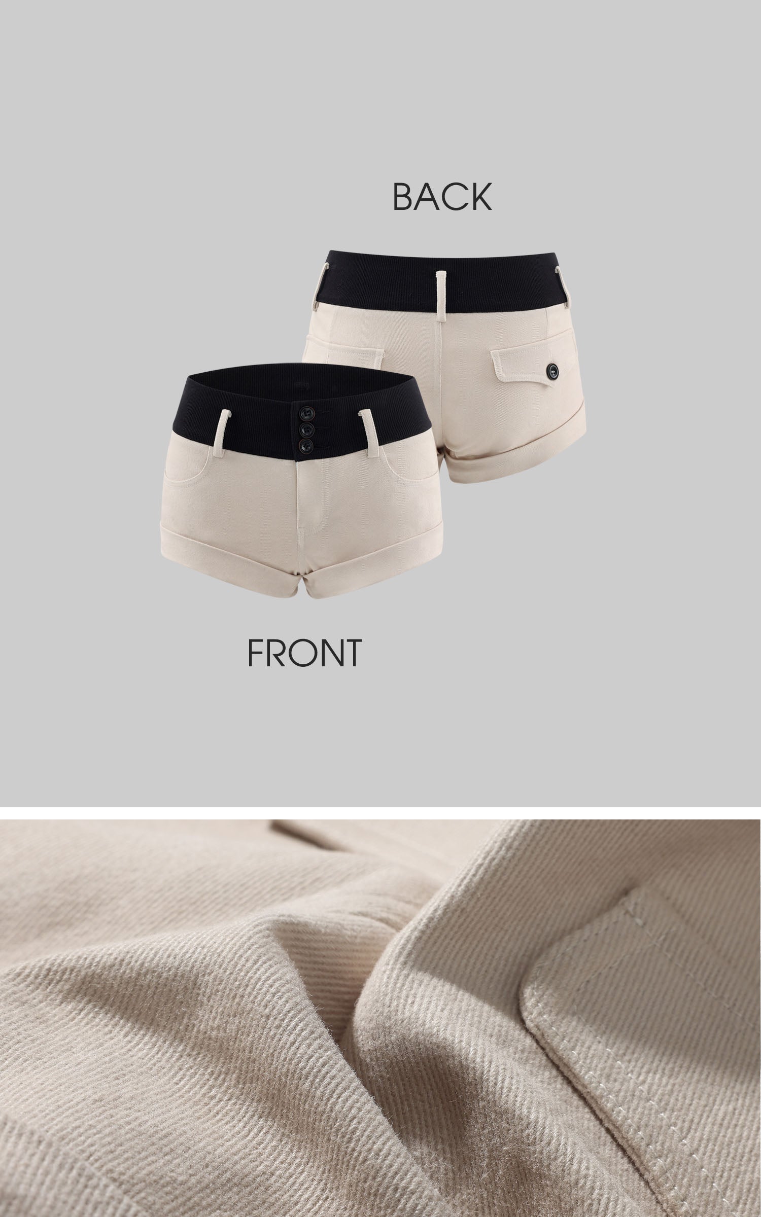 WARDEN EDGE Minimal Logo Vest &amp; Structured Waist Shorts Set