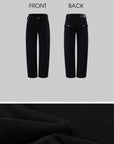 WARDEN EDGE Low-Rise Relaxed Wide-Leg Denim Pants