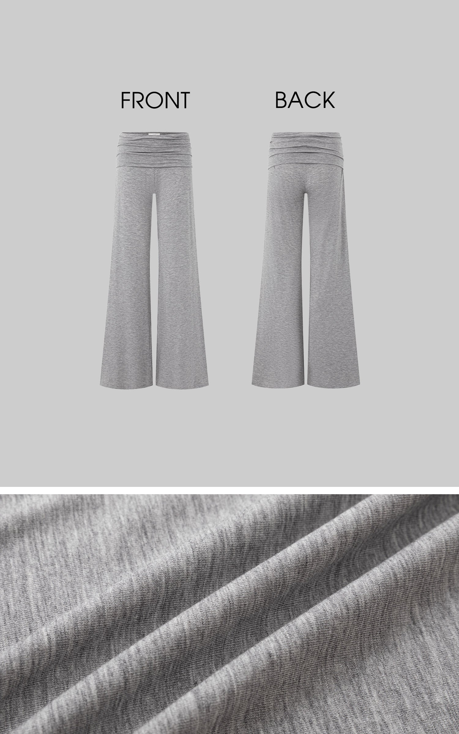 IAMXIAA Open-Back Draped Top &amp; Wide-Leg Pants Set