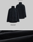 RASE LE SOL Black Cropped Puffer Jacket