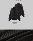 Hydrae Oversized Chunky Knit Cardigan & Hooded Cape Set