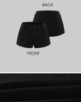 ROVENTE Minimal Tailored High Rise Mini Shorts with Structured Silhouette
