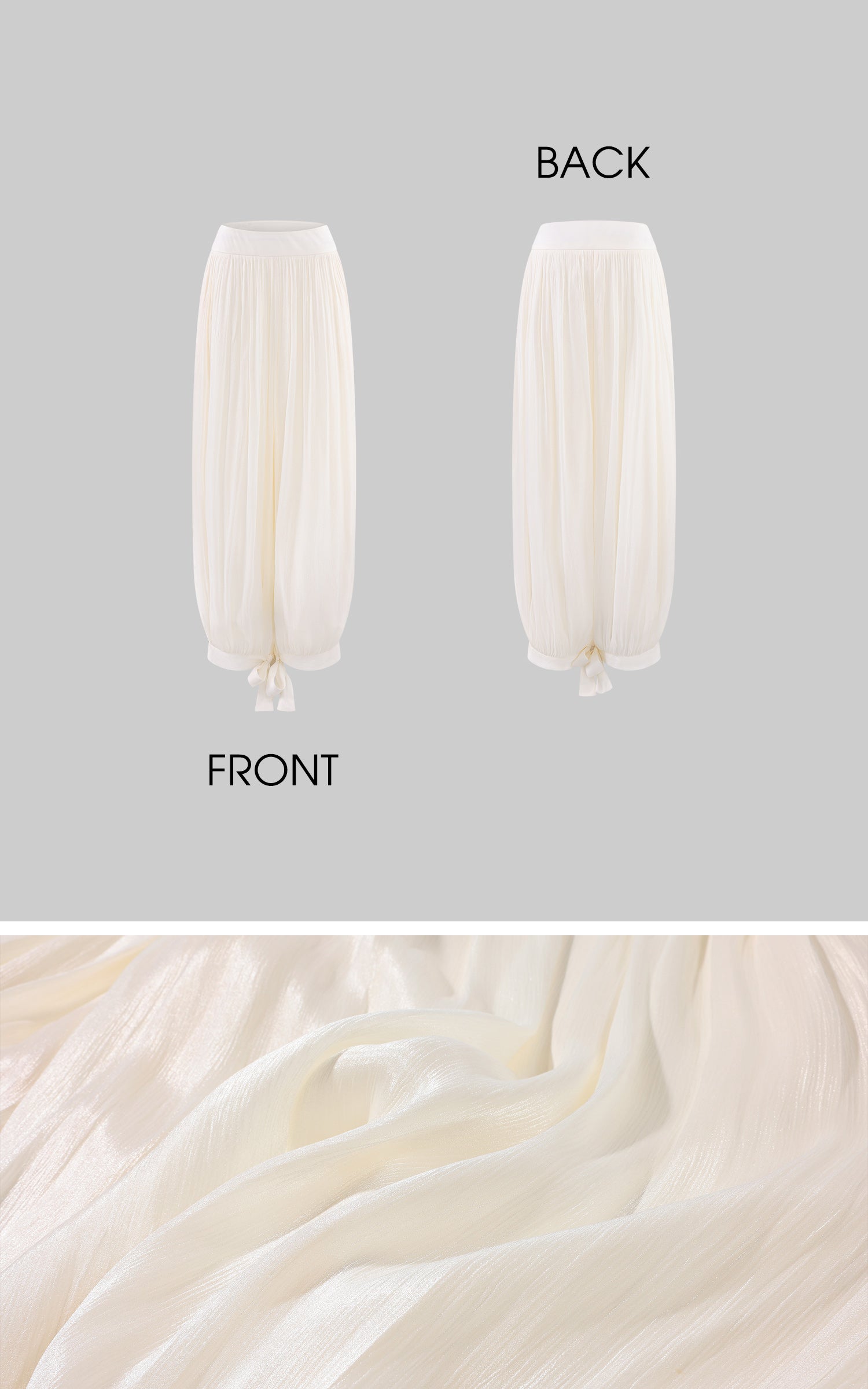 0122stepll Strapless Bandeau Top &amp; Low-Rise Balloon Pants Set