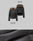 IAMXIAA Faux Fur Hooded Puffer Jacket