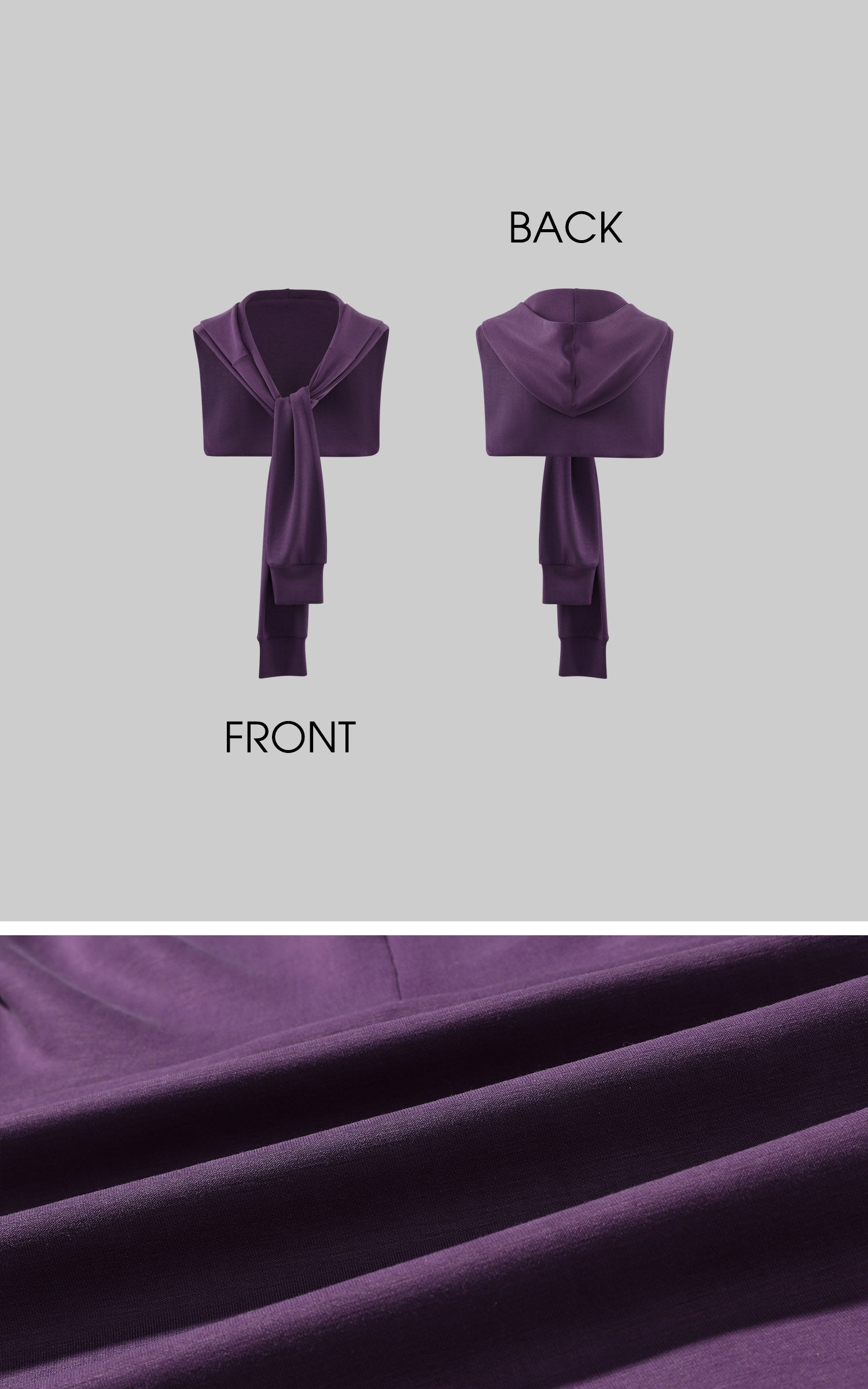 Hydrae Draped Shawl Strapless Top &amp; Wide-Leg Pants Set