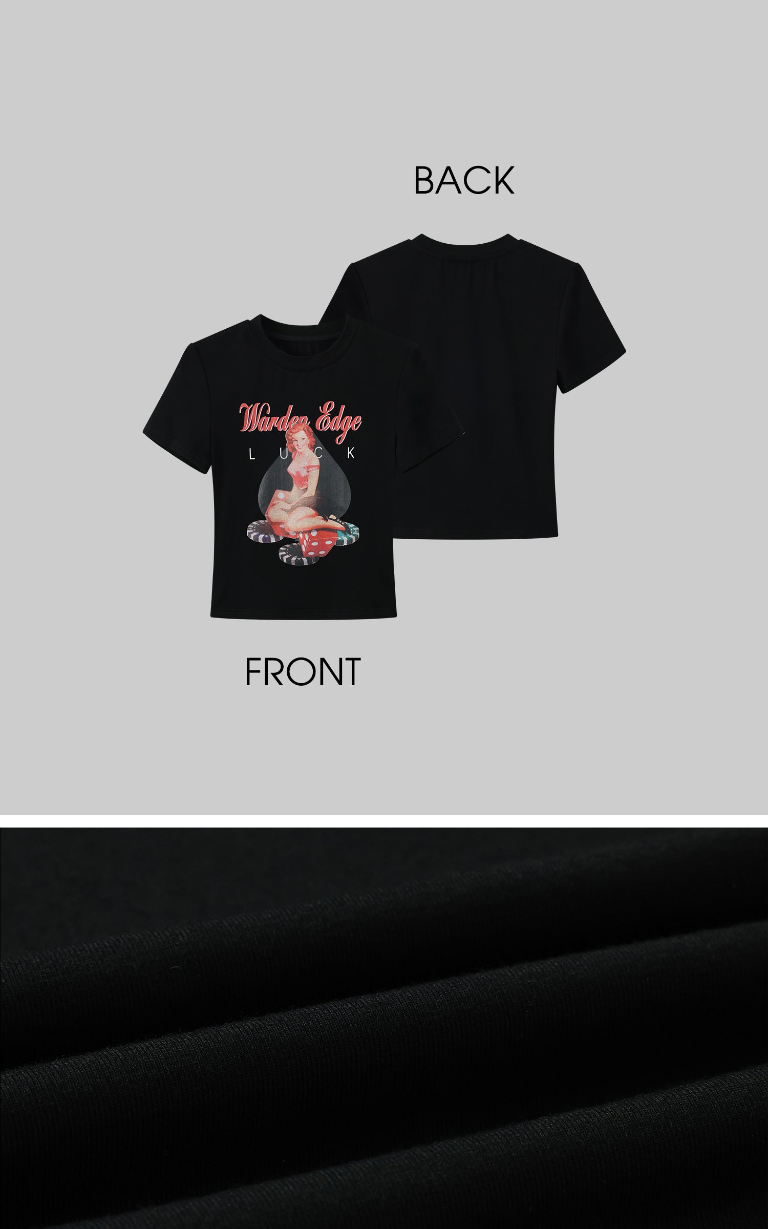 WARDEN EDGE High Stakes Baby Tee - PINKPARKS