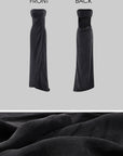 0122stepll Strapless Draped Cut-Out Maxi Dress